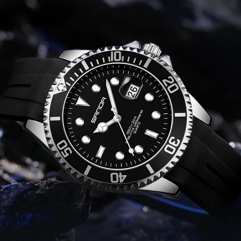 Relogio Masculino Analogico de Quartzo Luminoso A Prova Dágua 7018